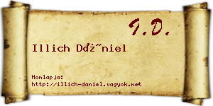 Illich Dániel névjegykártya